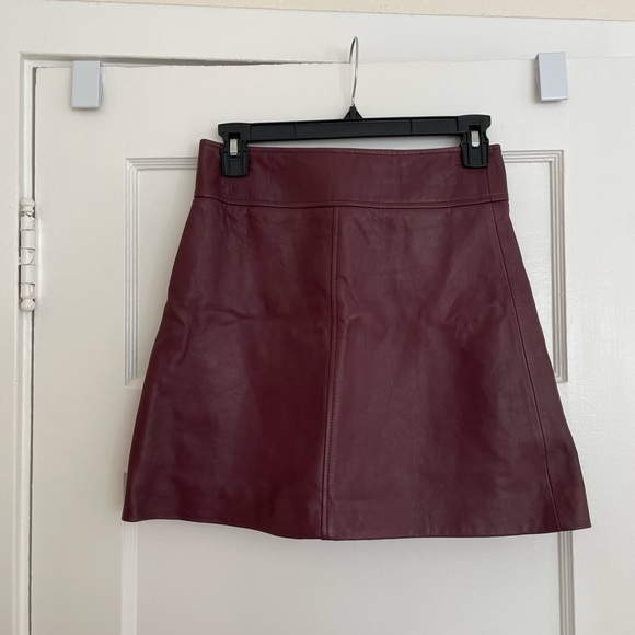 Sézane leather Nelli skirt - Picture 2 of 6